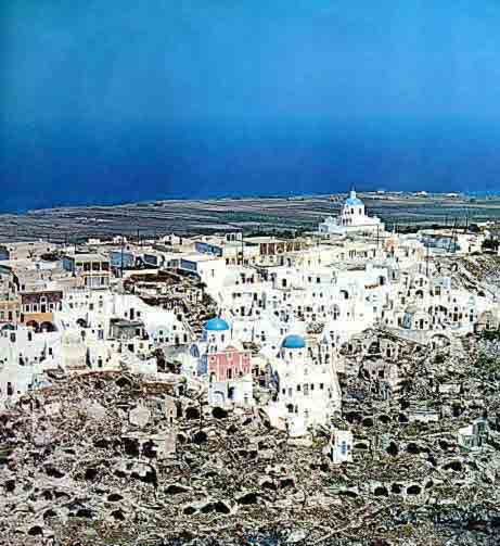 El pueblo de Thira a fines de los aos 80