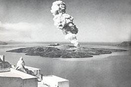 El volcán de Santorini en 1926