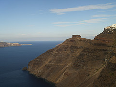 El cerro de Skaros y Imerovigli, Santorini