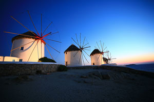 Los molinos de viento de Mykonos