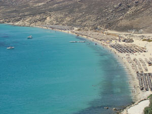 La Playa de Elia en Mykonos